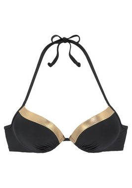 LASCANA Push-Up-Bikini-Top Elodie, mit trendigem Materialeinsatz