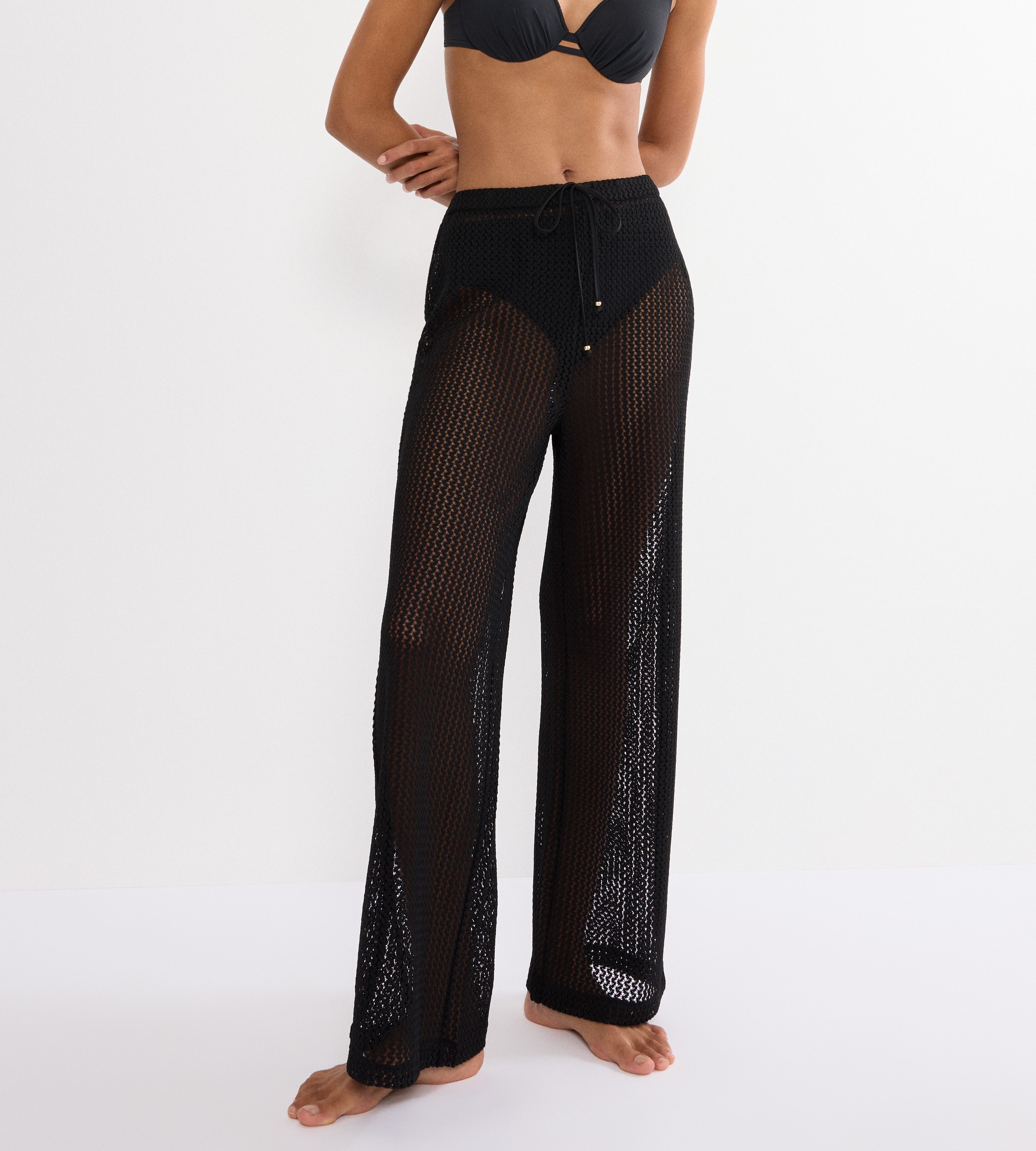 Triumph Strandhose Beach MyWear Crochet Trousers weiches Häkeldesign