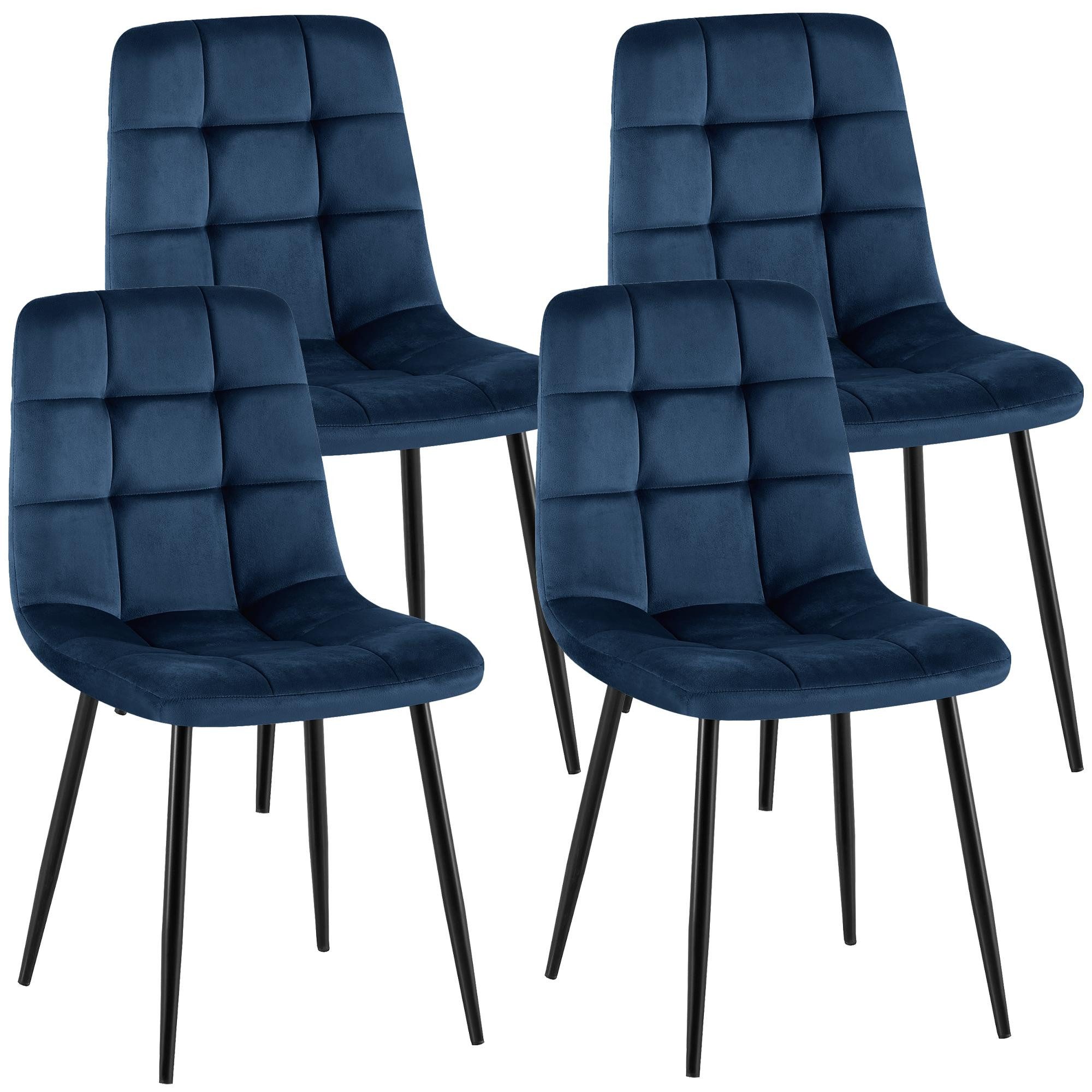 CLP Esszimmerstuhl Antibes (4er Set), mit Samtbezügen, bis 150 kg