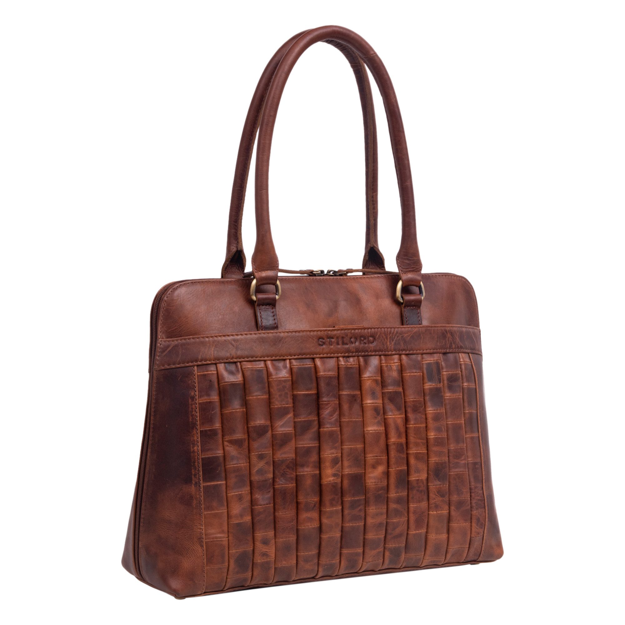 Handtasche "Jocelyn" Leder Handtasche Damen mittelgroß für 10 - 11 Zoll Tablets