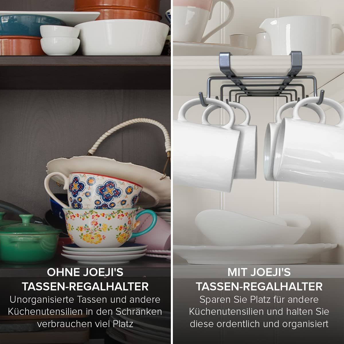 JOEJI’S KITCHEN Gläserhalter Tassenhalter Aufbewahrung Becherhalter oder Becherständer