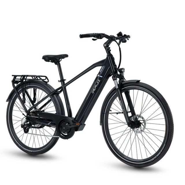 DERUIZ E-Bike Quartz 28 Zoll Elektrofahrrad für Damen, 644 wh Trekking Maximal 120km, 8 Gang SHIMANO SHIMANO ALTUS 11-32T Schaltwerk, Kettenschaltung, Heckmotor, 644,00 Wh Baterrie, 644Wh Batterien mit großer Kapazität