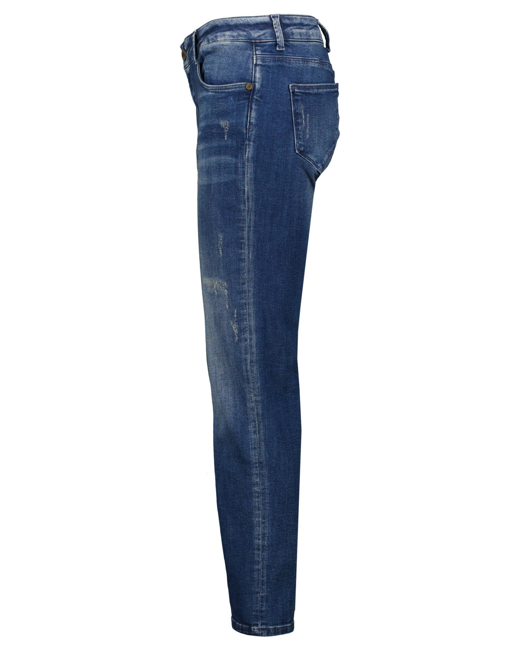 verkürzt Damen Jeans 5-Pocket-Jeans STRAIGHT (1-tlg) ROSENGARTEN Goldgarn Slim Fit