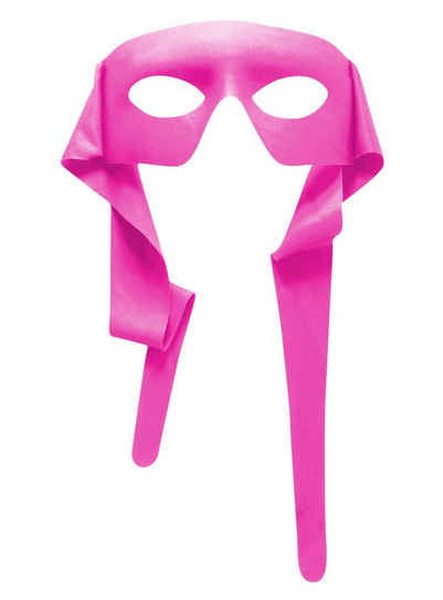 Metamorph Verkleidungsmaske Superhelden-Maske pink, Farbenfrohe Superheldenmaske für Sie und Ihn