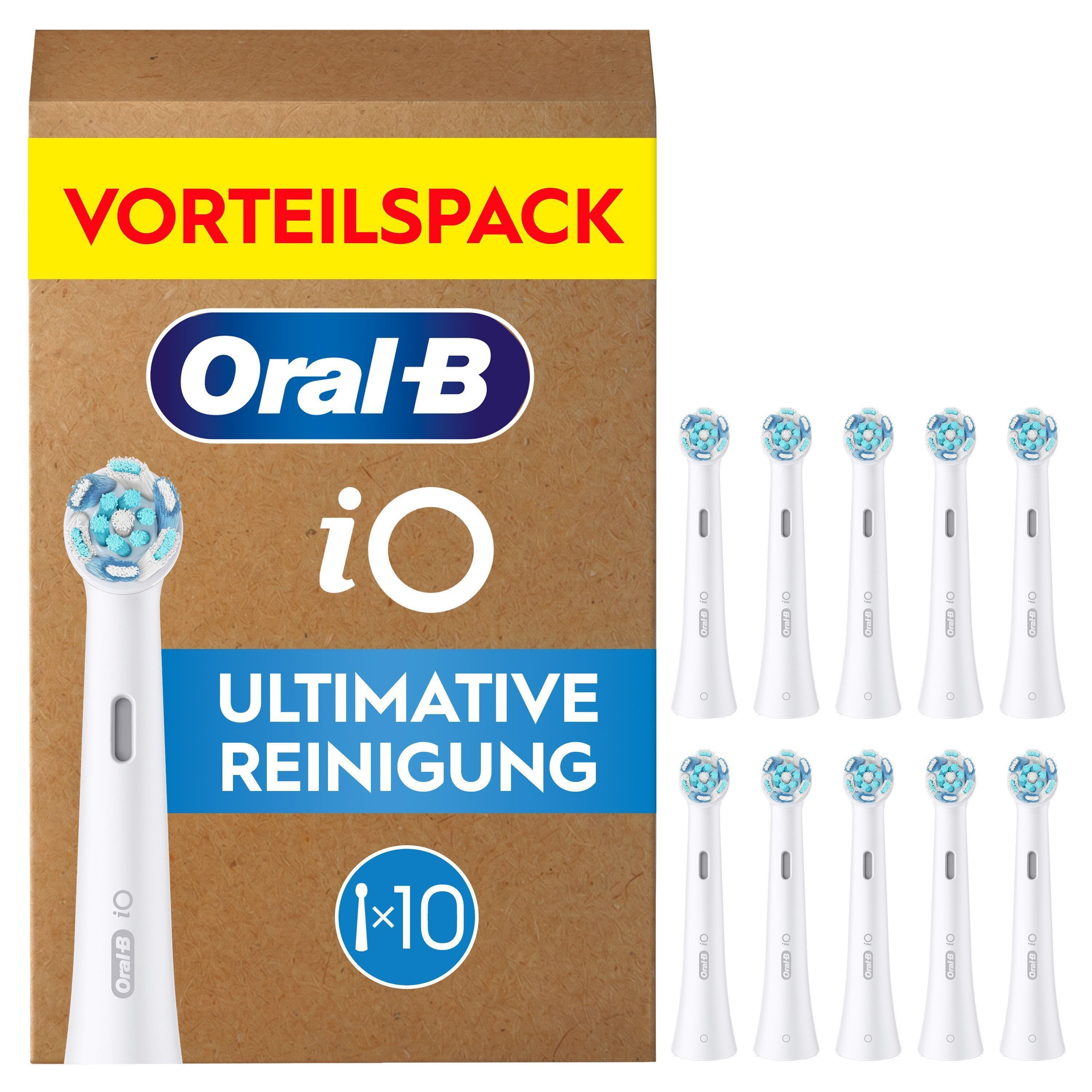 Oral-B Aufsteckbürsten iO Ultimative Reinigung, für fortgeschrittene Tiefenreinigung und Plaque-Entfernung