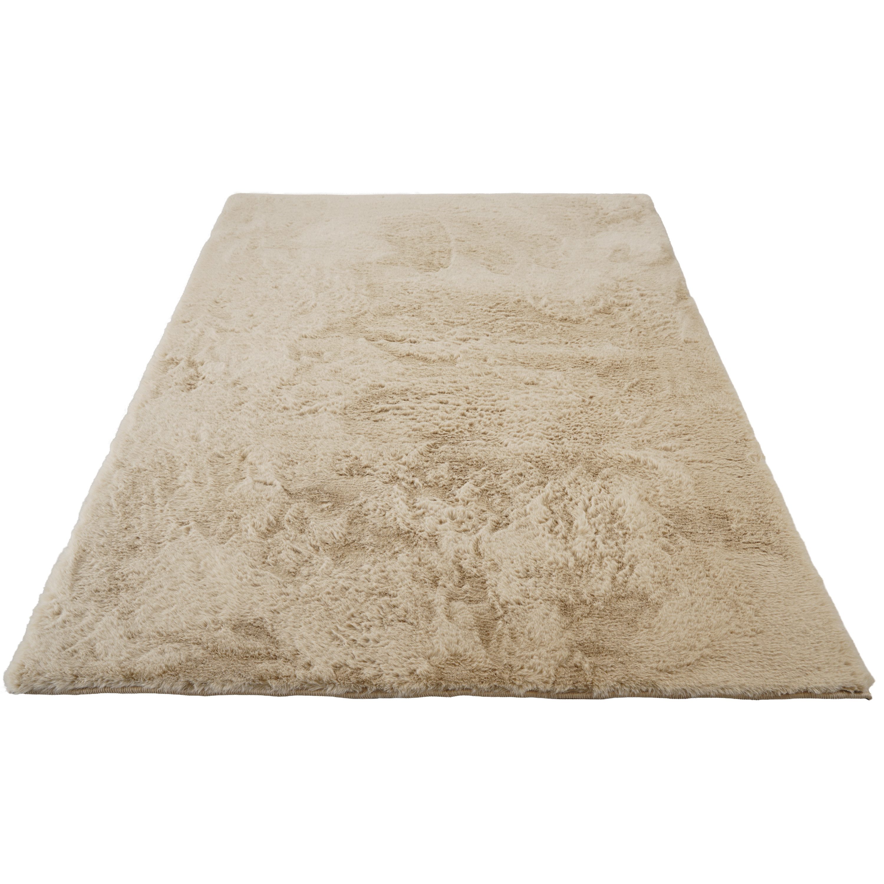 Consilio Concept Fellteppich Teppich Hasenfell Imitat CLOUD Fell Hochflor rechteckig Höhe: 39 mm, Rechteckig