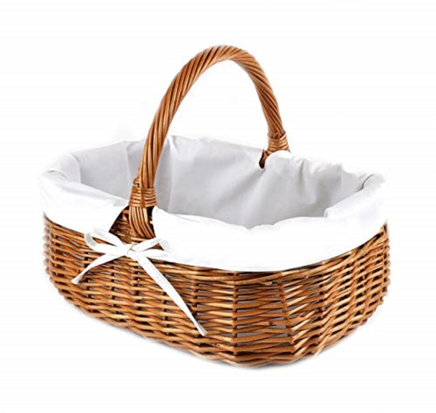 MyBer® Einkaufskorb Korb Weidenkorb Picknickkorb 33/23/13(27cm günstig online kaufen