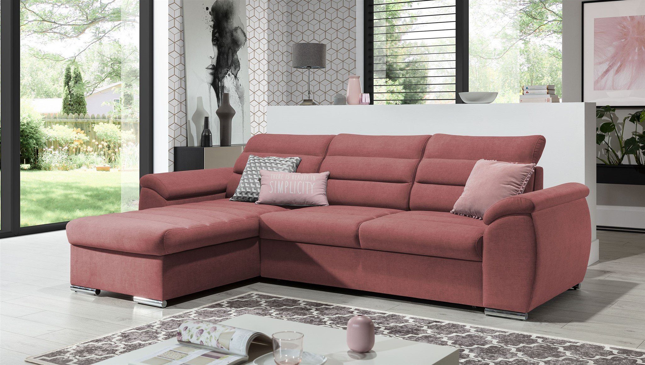 Fun Möbel Ecksofa Schlafsofa PASCARA XS günstig online kaufen