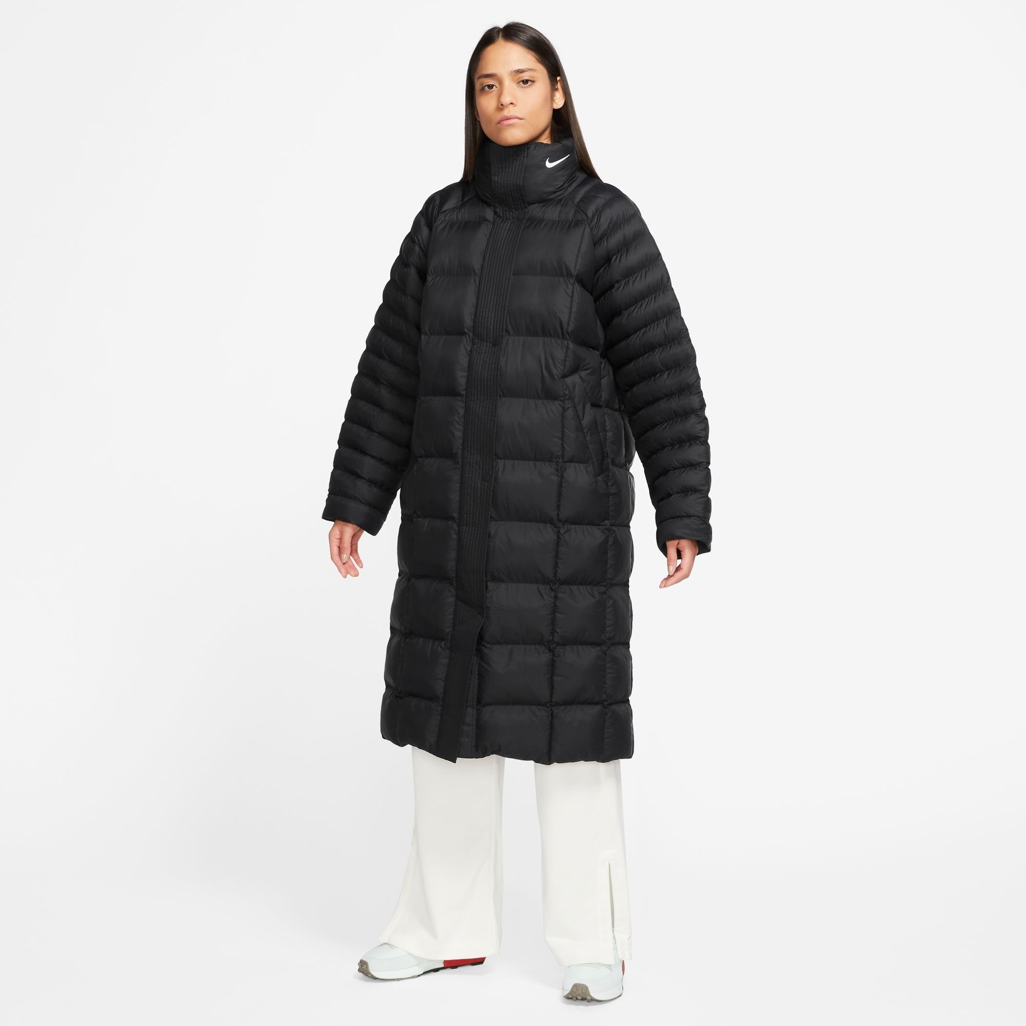 BLACK/WHITE W Nike Outdoorjacke ESSNTL PRIMA Sportswear NSW PKA