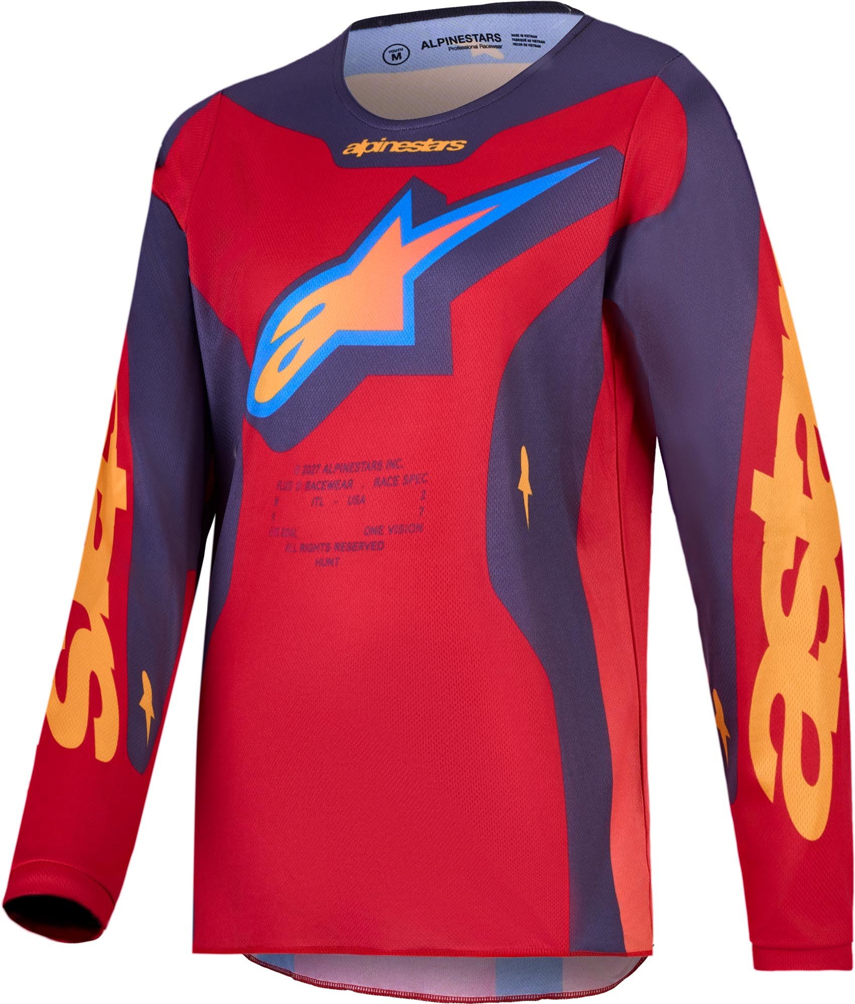 Alpinestars Motocross-Shirt Fluid Hunt Jugend Motocross Jersey Atmungsaktiv