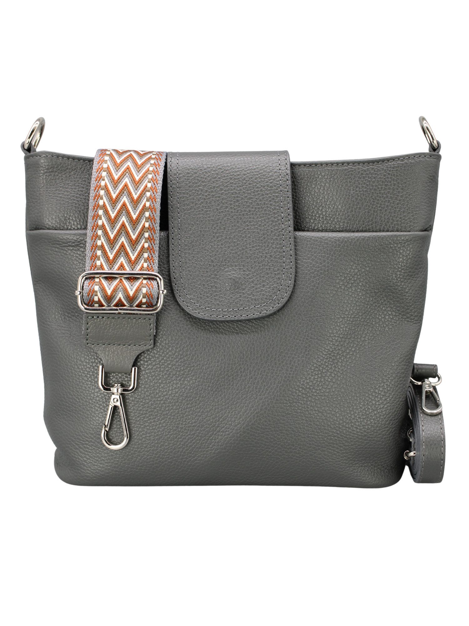 Adel Bags Schultertasche SARA Umhängetasche für Damen, Schultertasche aus Echtleder