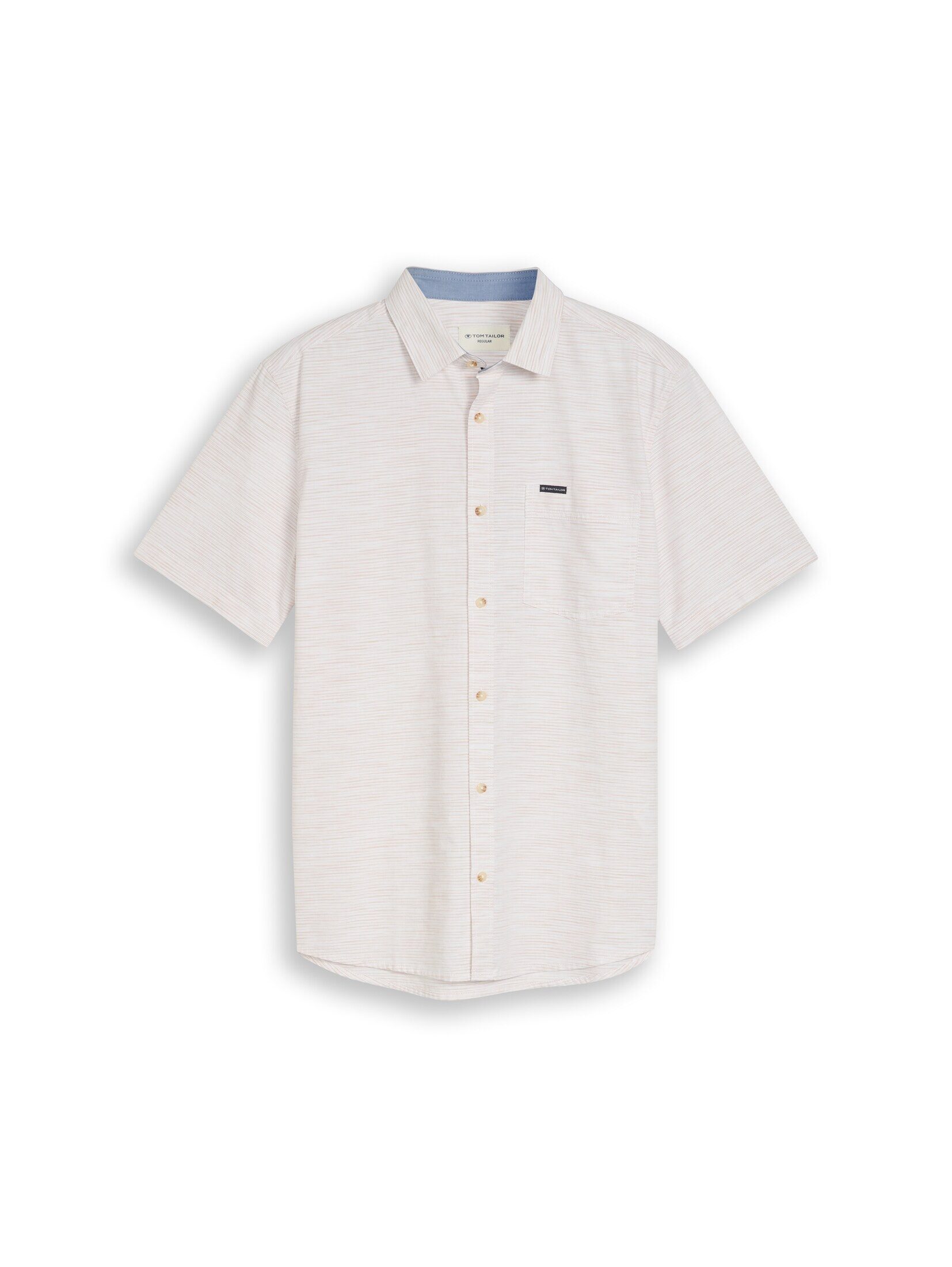 TOM TAILOR Kurzarmhemd Blusen & Shirts Regular Fit Kurzarmhemd aus Baumwolle