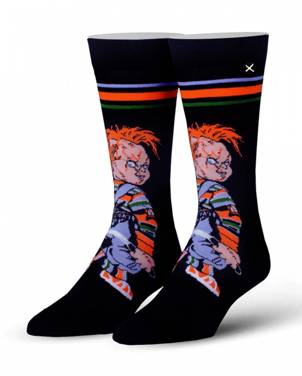 Chucky Horror-Shop Dekofigur Mörderpuppe Horror schwarz die Socken