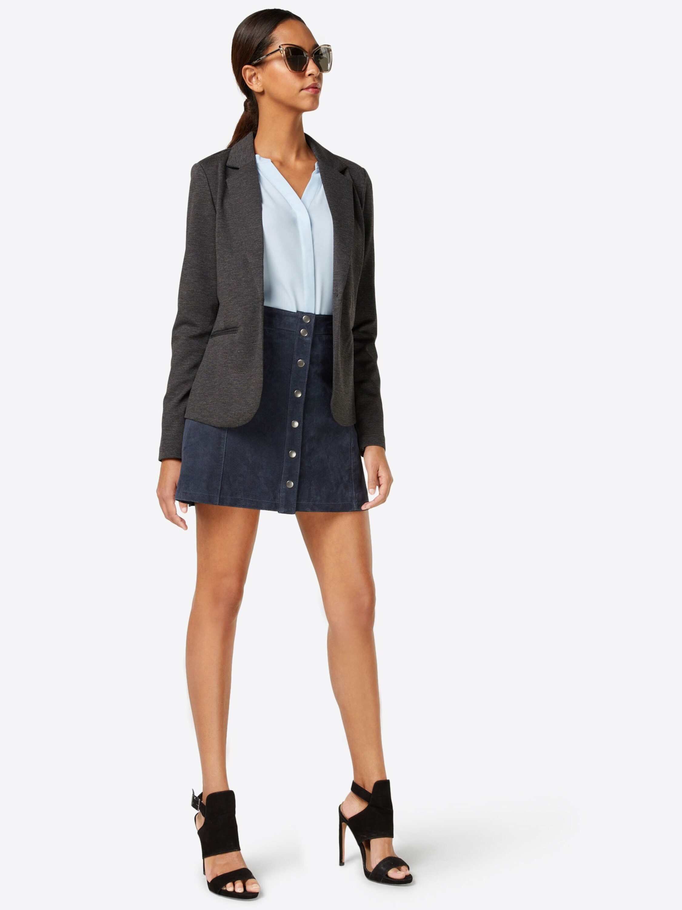 ICHI Kurzblazer Kate (1-tlg) Plain/ohne Details