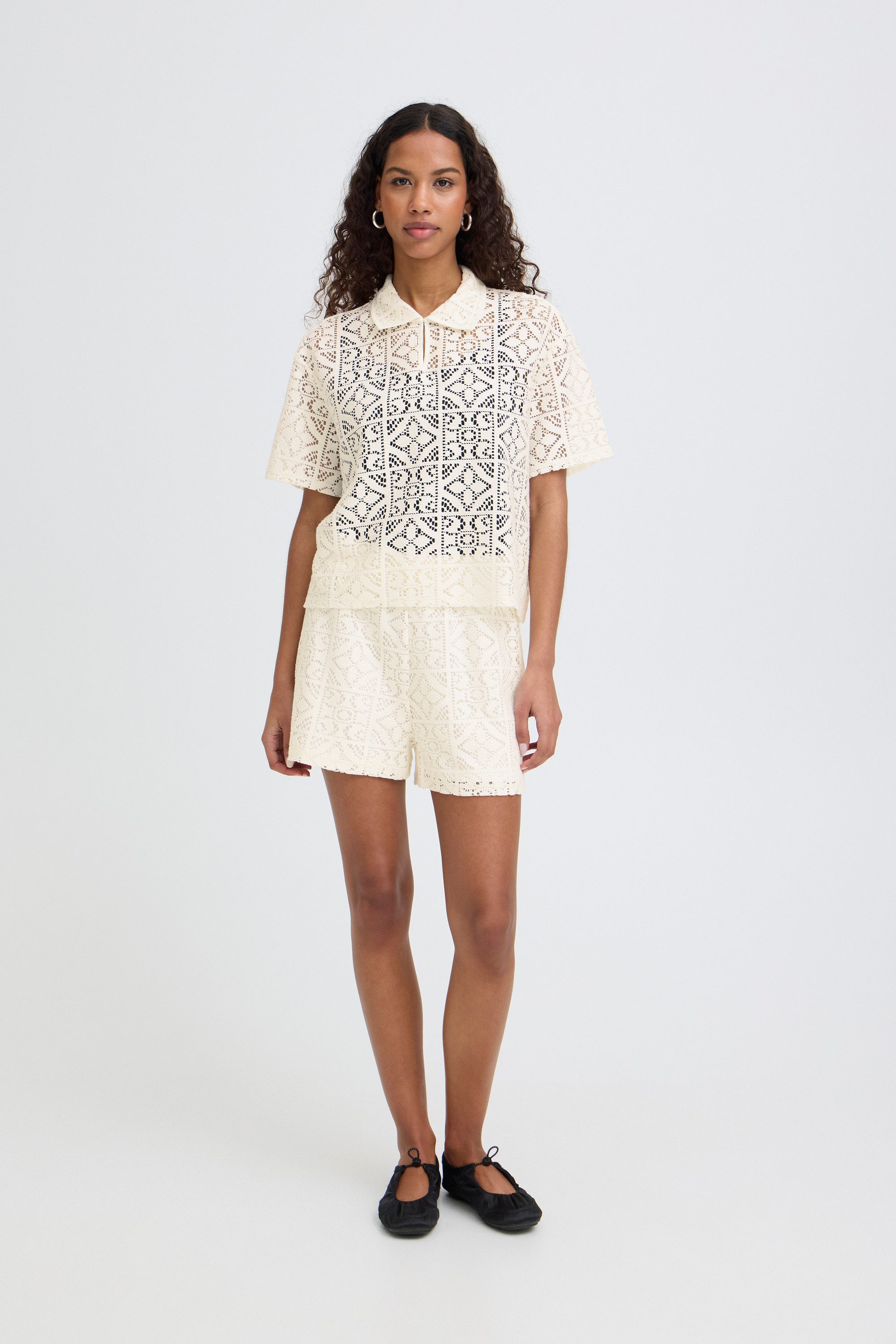 Ichi T-Shirt Kurzarm-Bluse IHNAIMA