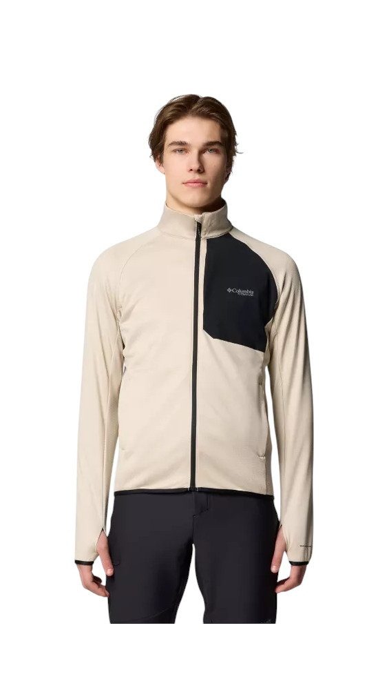 Columbia Fleecejacke Triple Canyon Grid Full Zip II beige/stonegrau Herren