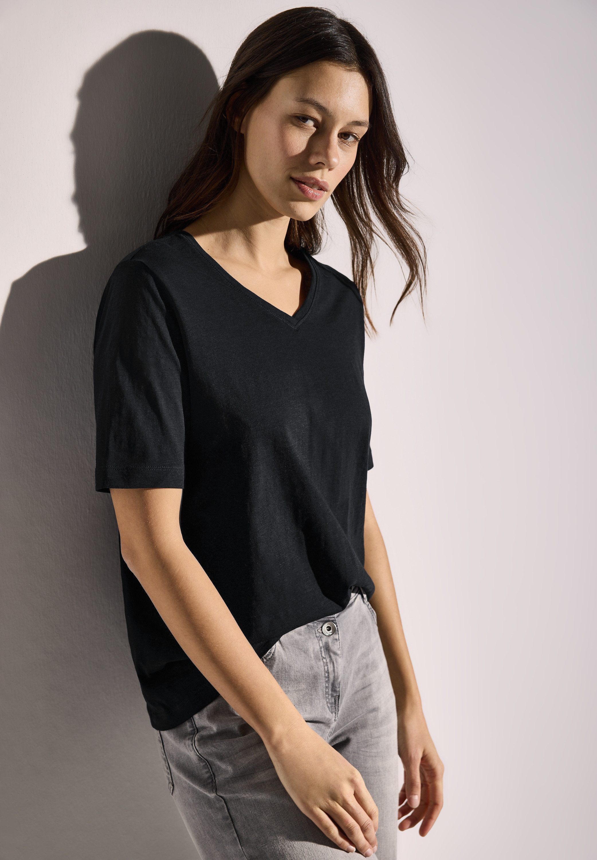 CECIL V-Shirt mit V-Ausschnitt