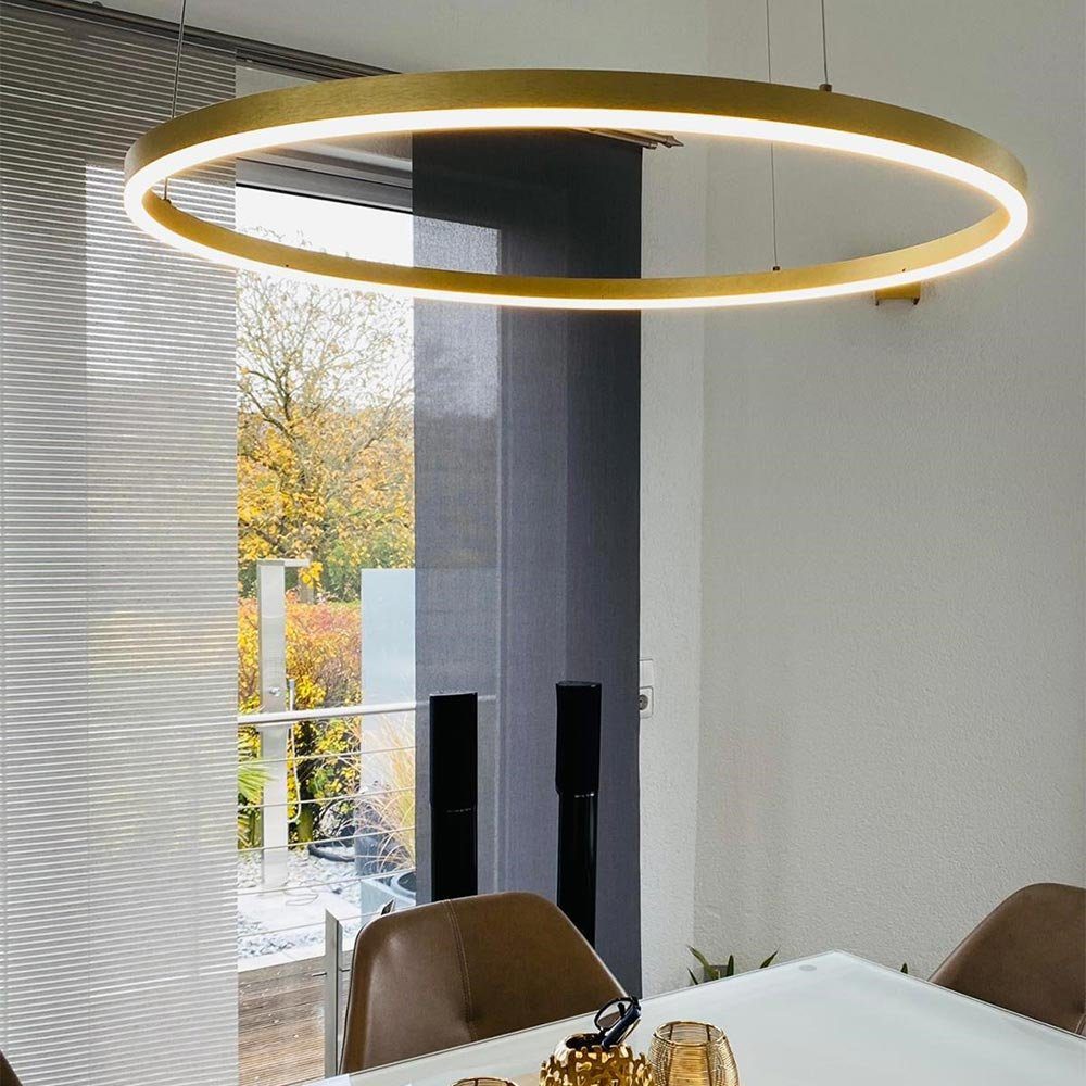 Pendelleuchte s.luce Dimmbar Hängelampe LED Weiß, Warmweiß Ring 100