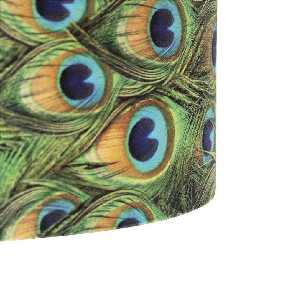 Qazqa Pendelleuchte Blitz, ohne Leuchtmittel, Warmweiß, QAZQA Hängeleuchte, e27, Bunt, Textil, classic-antique