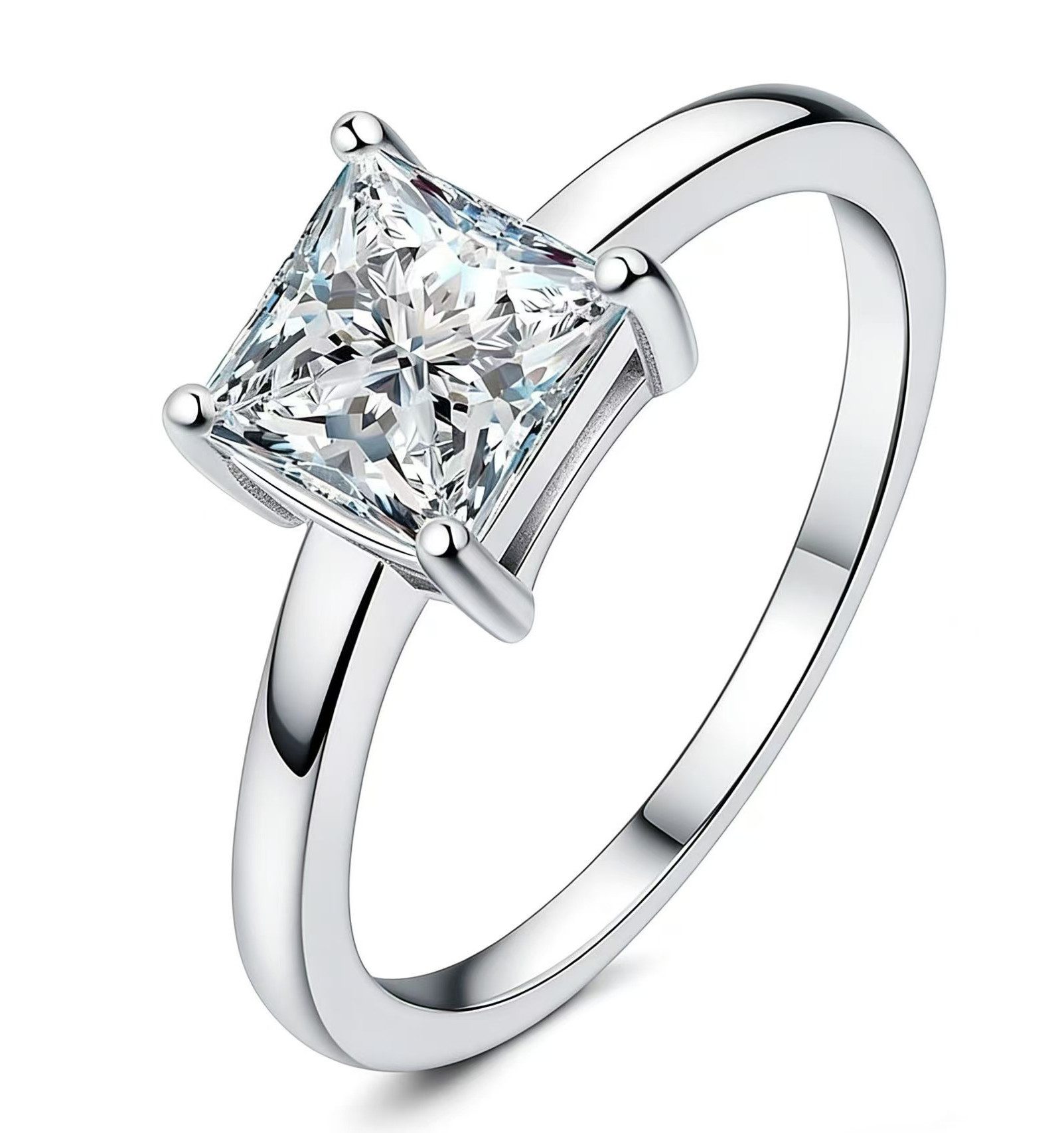 Verlobungsring Ring damen, labordiamant2ct,D,VS1,2EX,Damen-Diamantring