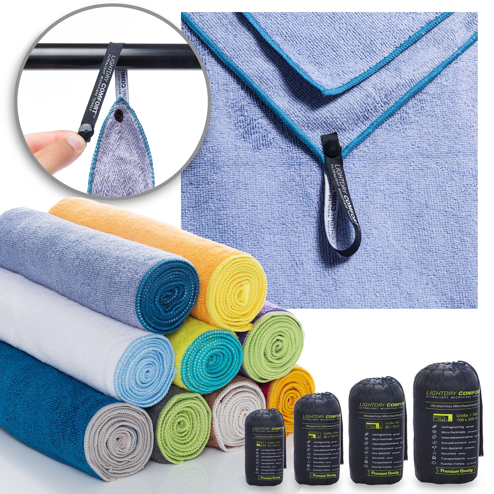 LightDry Reisehandtuch LightDry Reisehandtuch – Leichtes Mikrofaser-Sport u günstig online kaufen