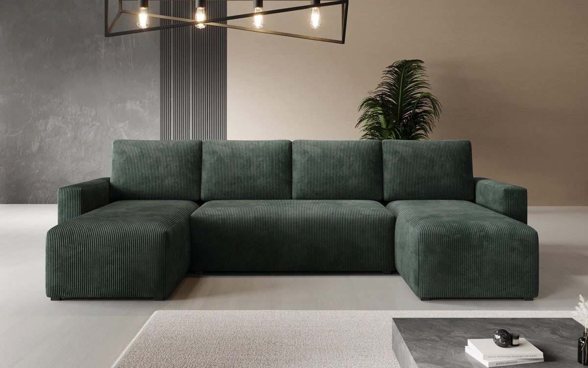 Luxusbetten24 Schlafsofa Designer Sofa Melva U, günstig online kaufen