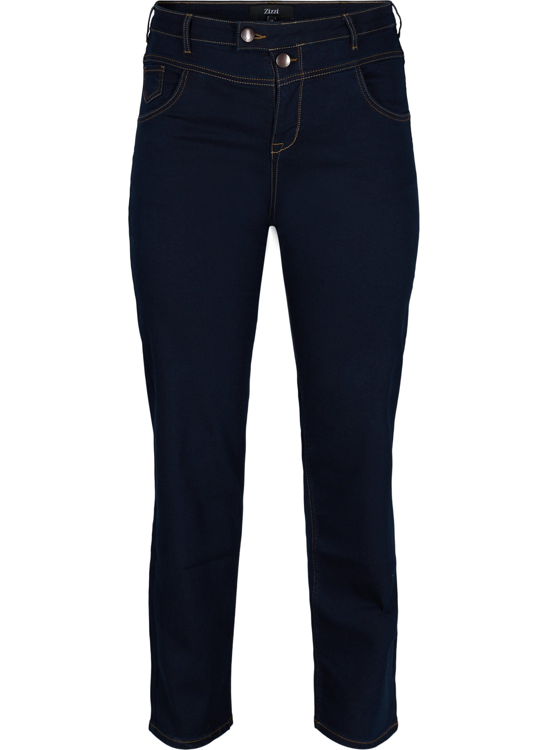Zizzi Regular-fit-Jeans Große Größen Damen Baumwoll-Jeans mit Stretch ...