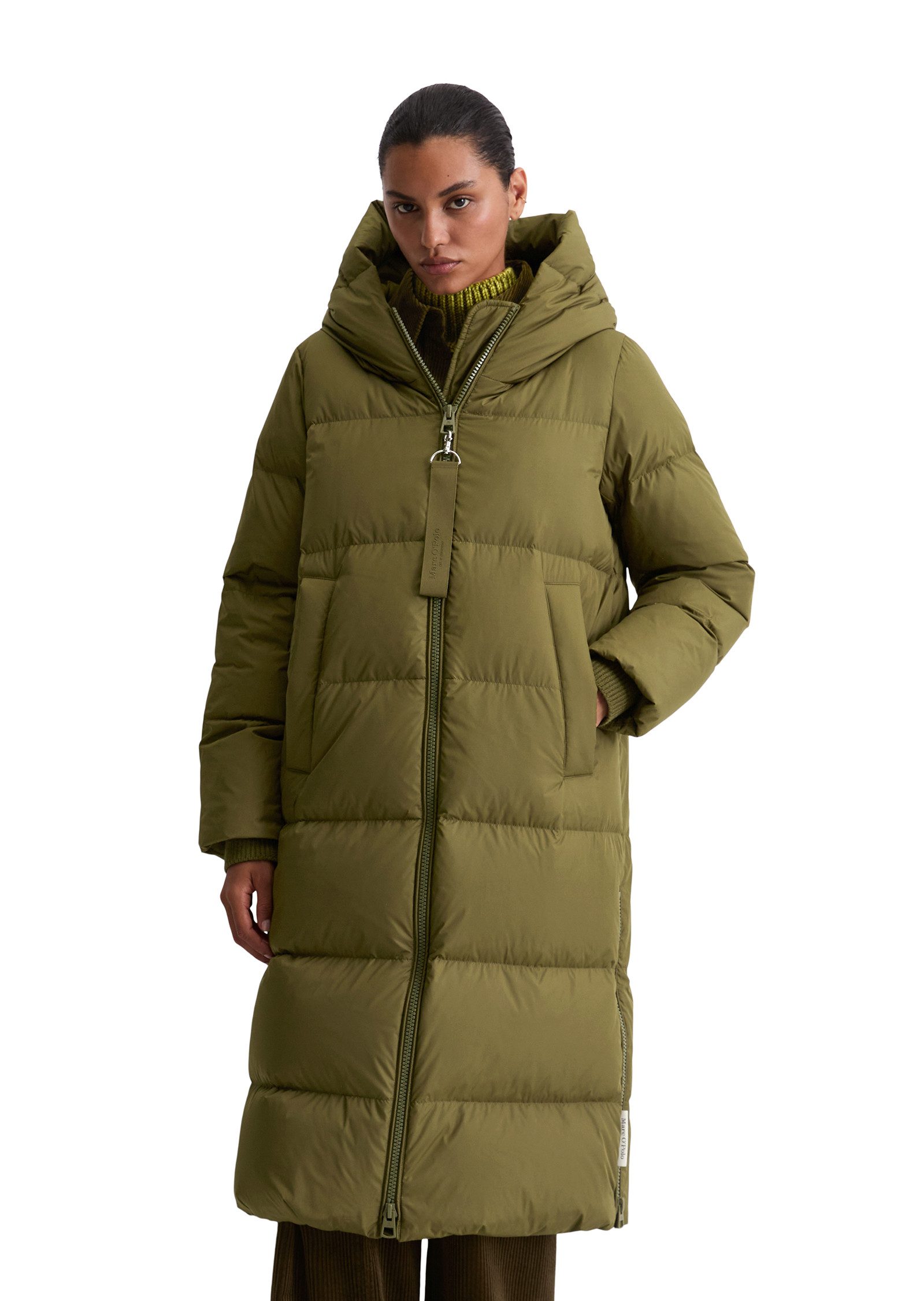 Marc O'Polo Daunenmantel am Saum mit seitlichen Zipper-Schlitzen günstig online kaufen