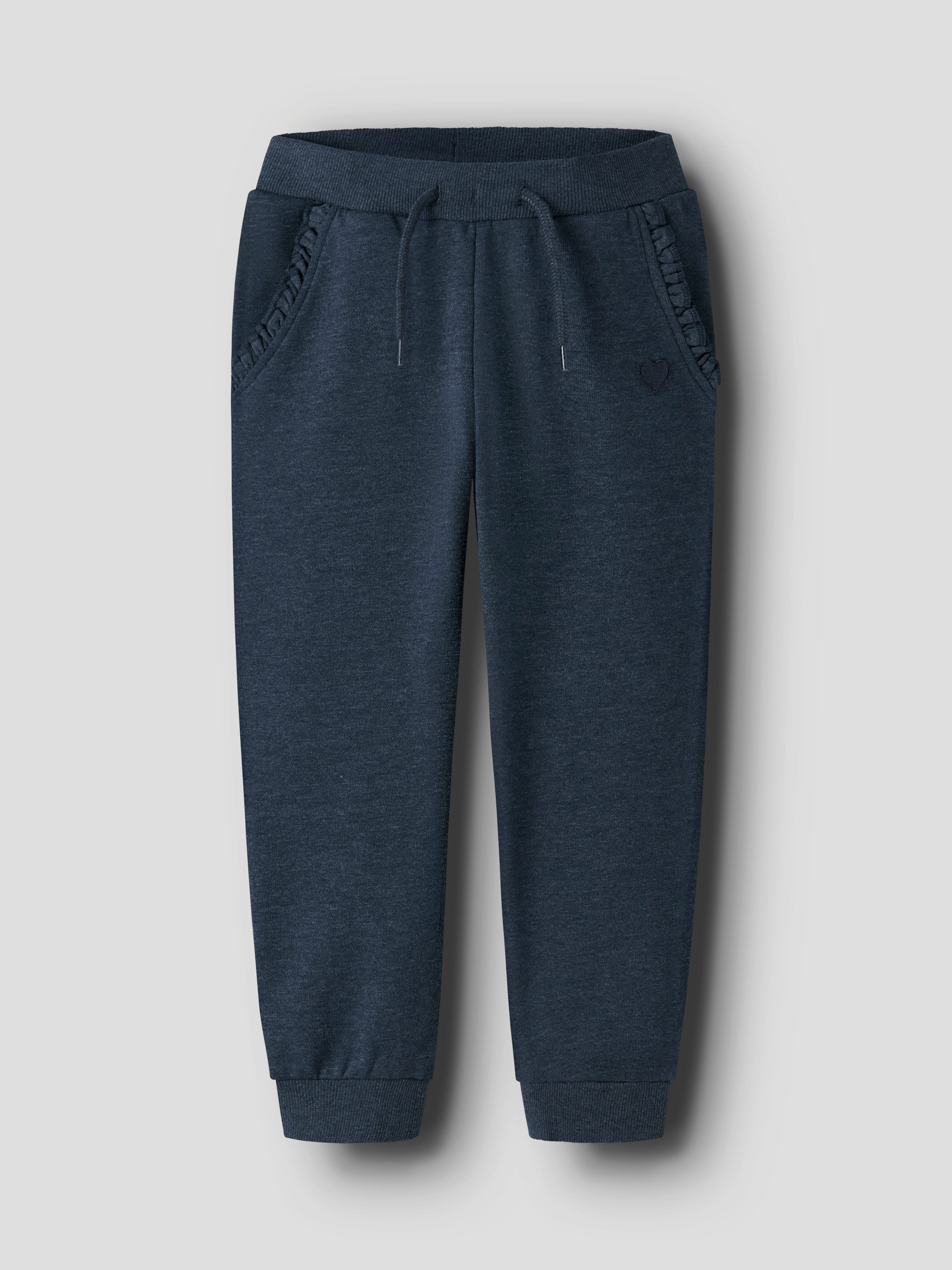 Name It Sweathose NMFVIMA SWE PANT BRU NOOS mit süßem Rüschendetail