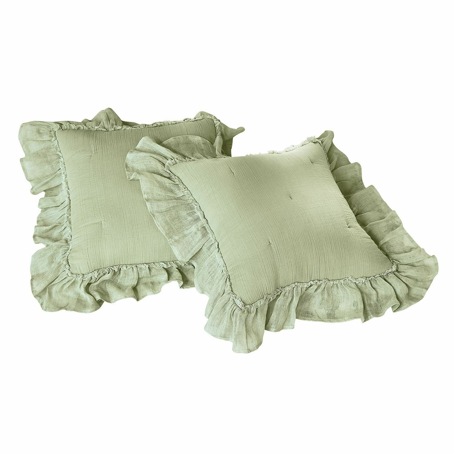 Mirabeau Kissenhülle Kissenhülle 2er Set Martone grün