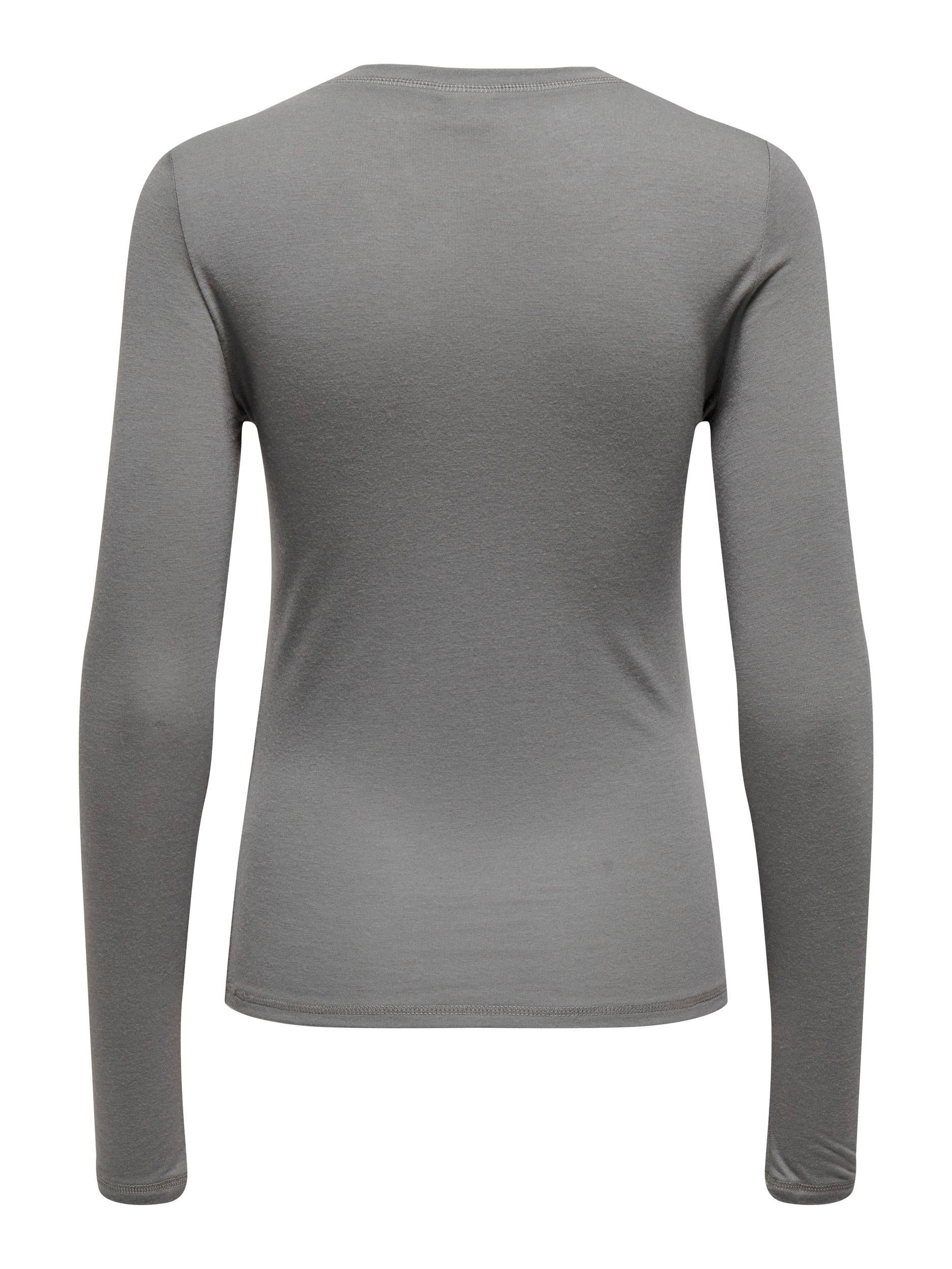 Langarmshirt Steel (1-tlg) Gray Suma JDY