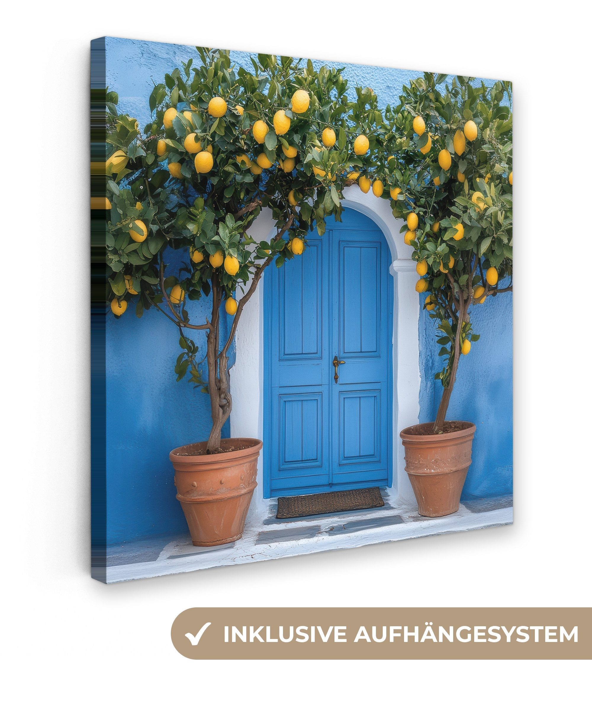 OneMillionCanvasses® Leinwandbild Zitronenbäume - Gelb - günstig online kaufen