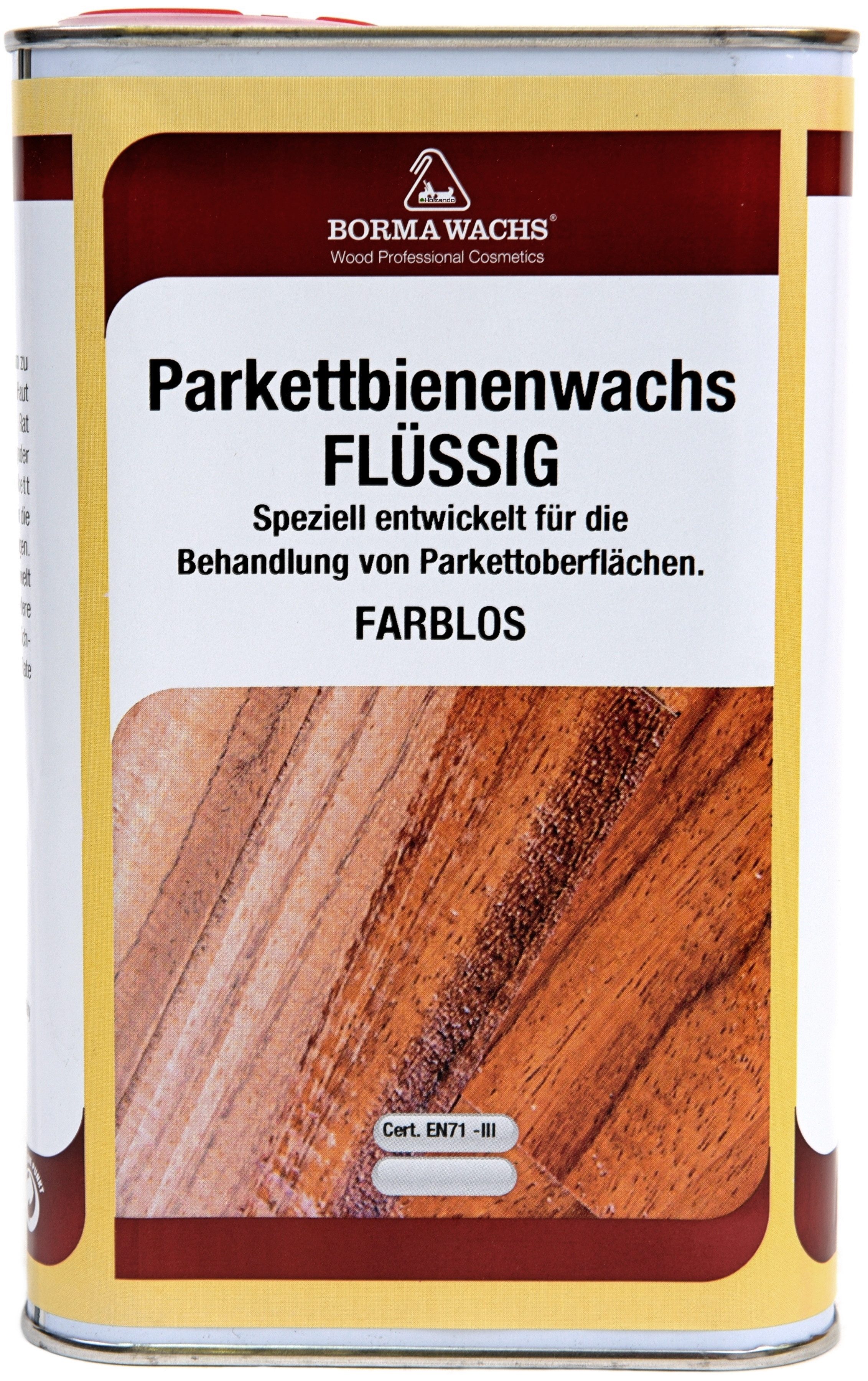 BORMA Parkettbiennenwachs flüssig Schutzwachs, Transparent