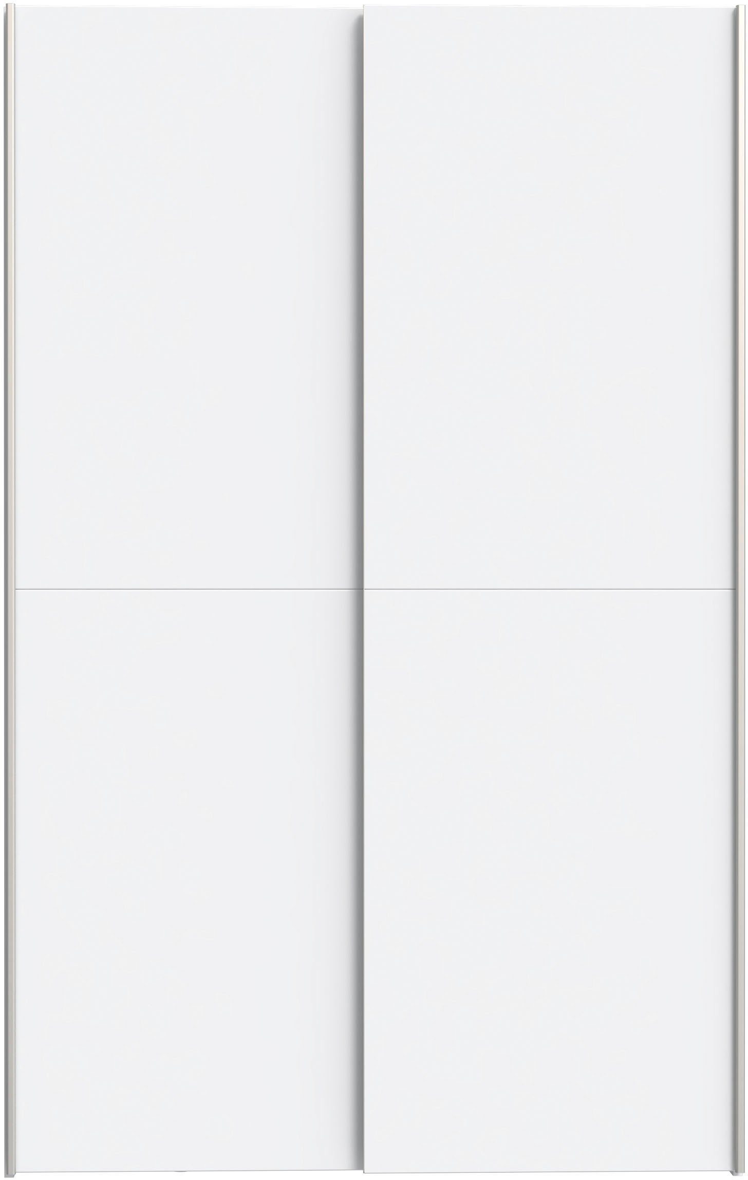Forte Wäscheschrank Ozzula, Mehrzweckschrank, Schwebetürenschrank, Garderobenschrank (B/H/T ca. 120/190,5/42cm, 2 Türen, 6 Einlegeböden) FSC® zertifiziert, variable Inneinteilung, 42cm tief, Made in Europe