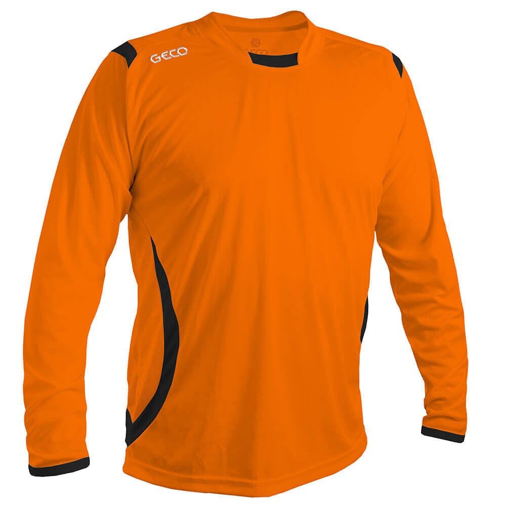 Geco Langarmshirt Levante (100% Polyester) orange/schwarz günstig online kaufen