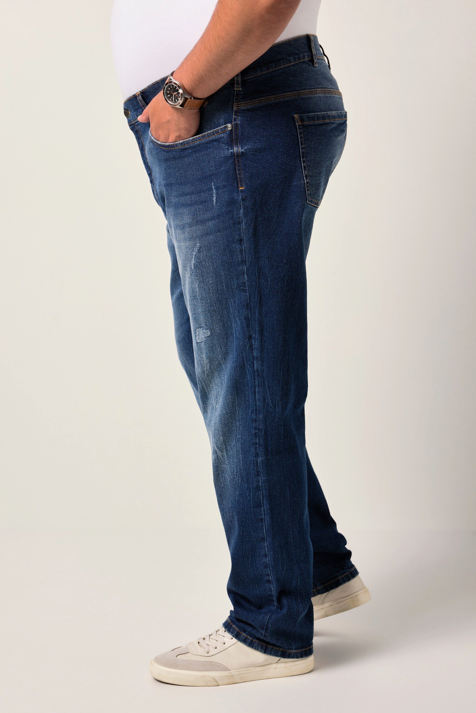 Men Plus 5-Pocket-Jeans Jeans Bauchfit Straight Fit 5-Pocket – Bild 4 von 5