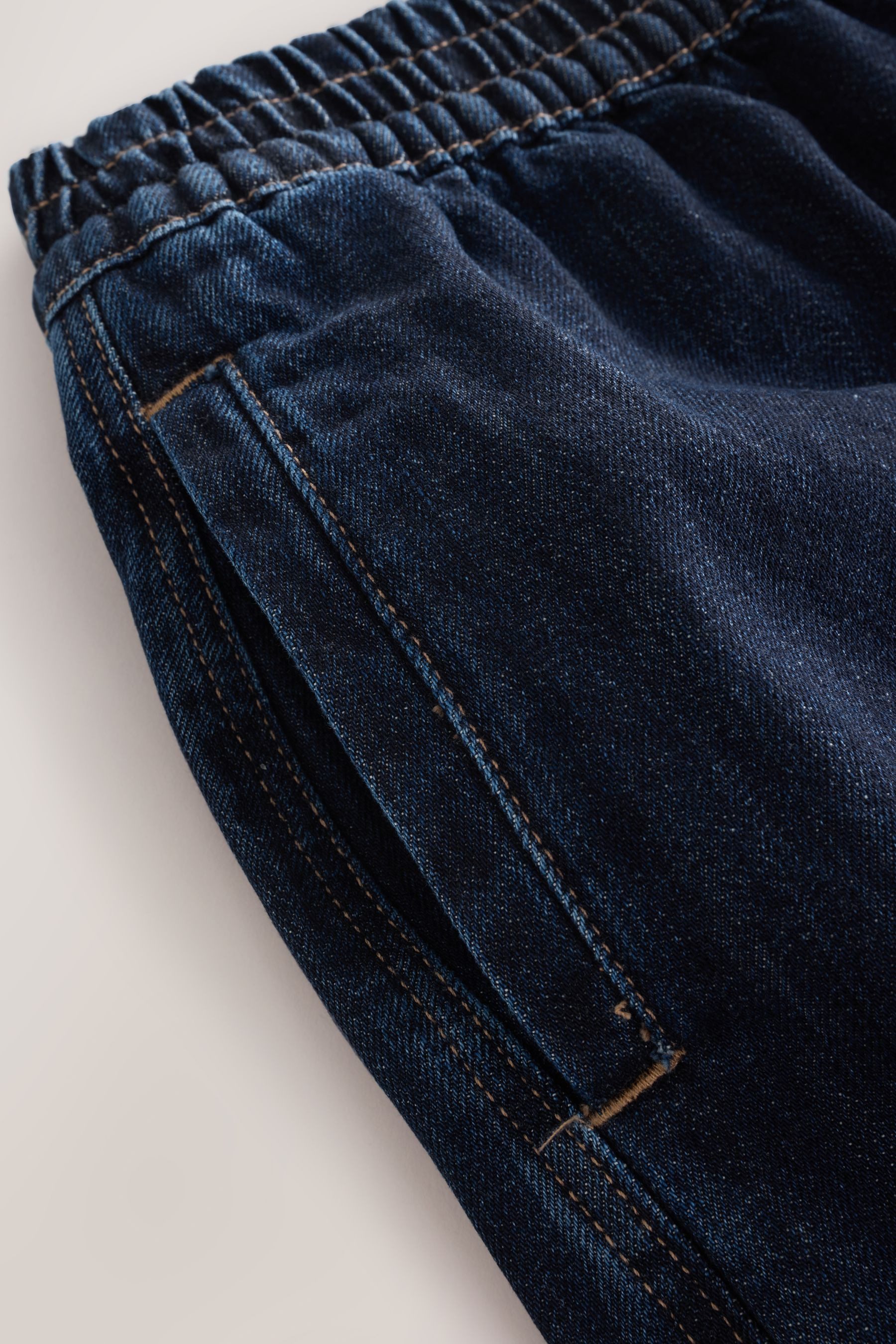 Next Weite Jeans Schlupfjeans mit Barrel-Bein, Kurzgröße (1-tlg)