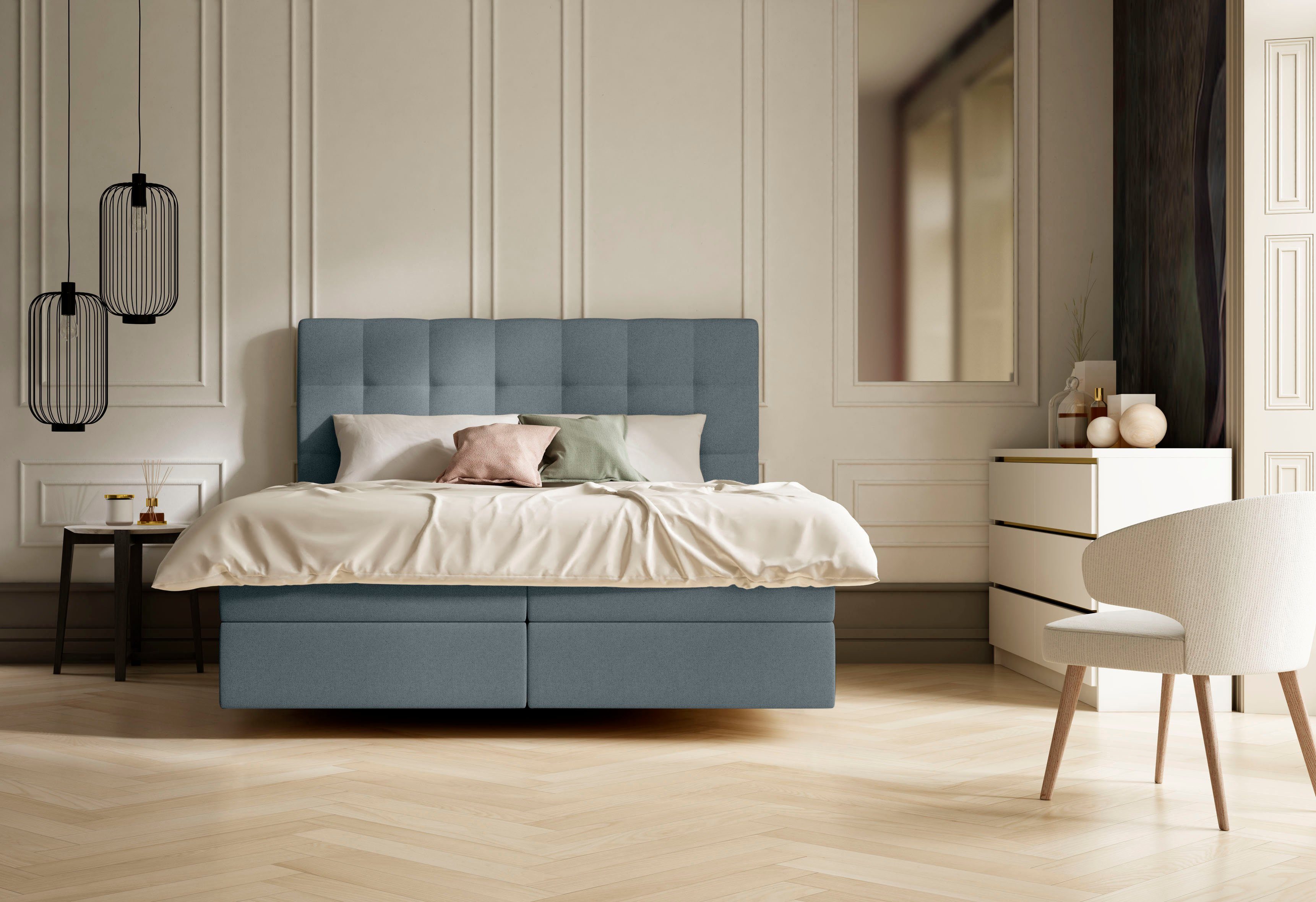 Schlaraffia Boxspringbett Aida, mit GELTEX® Next Topper und 7-Zonen-Tonnentaschen-Federkernmatratze