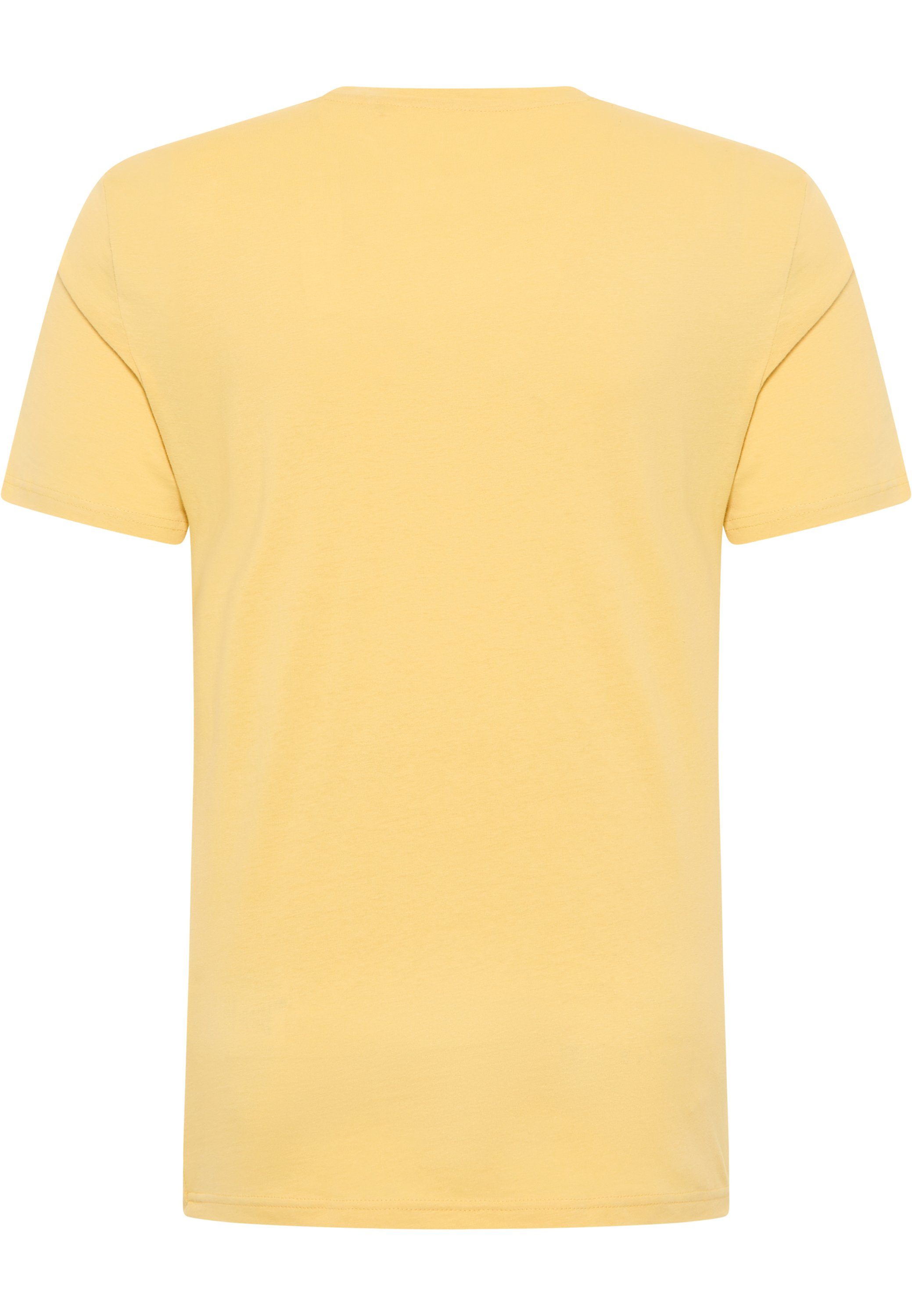 T-Shirt MUSTANG gelb Mustang Kurzarmshirt