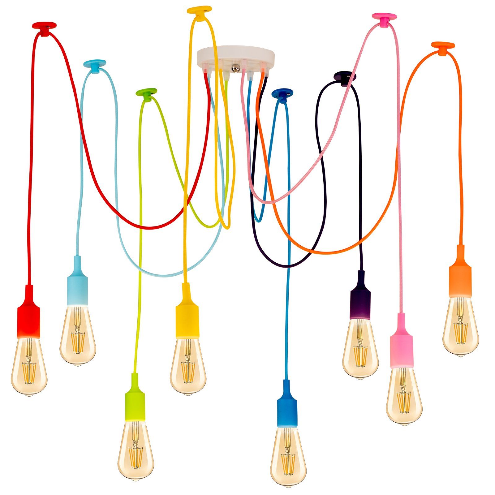 MUPOO Pendelleuchte Kronleuchter Spinne, Industrie Pendelleuchte, günstig online kaufen