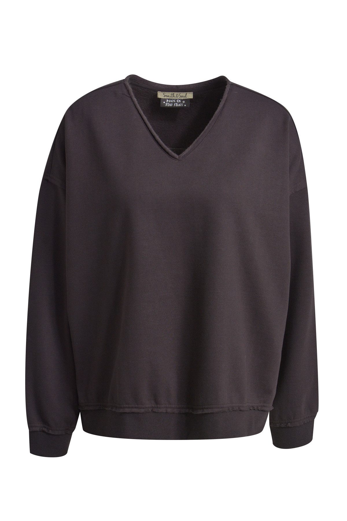 Smith & Soul Sweatshirt OVERSIZE SWEATSHIRT OPEN EDGES VN
