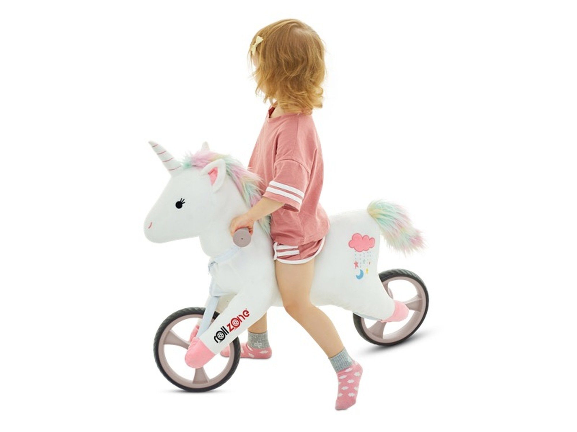 TPFLiving Laufrad Balance Bike mit EVA-Gummireifen, Kunstledersitz und LED-Beleuchtung, Belastbarkeit bis kg - Farbe: