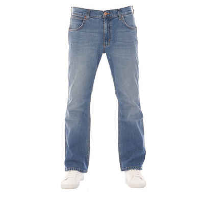 Wrangler Bootcut-Jeans Herren Jeanshose Jacksville Bootcut Denim Hose mit Stretch