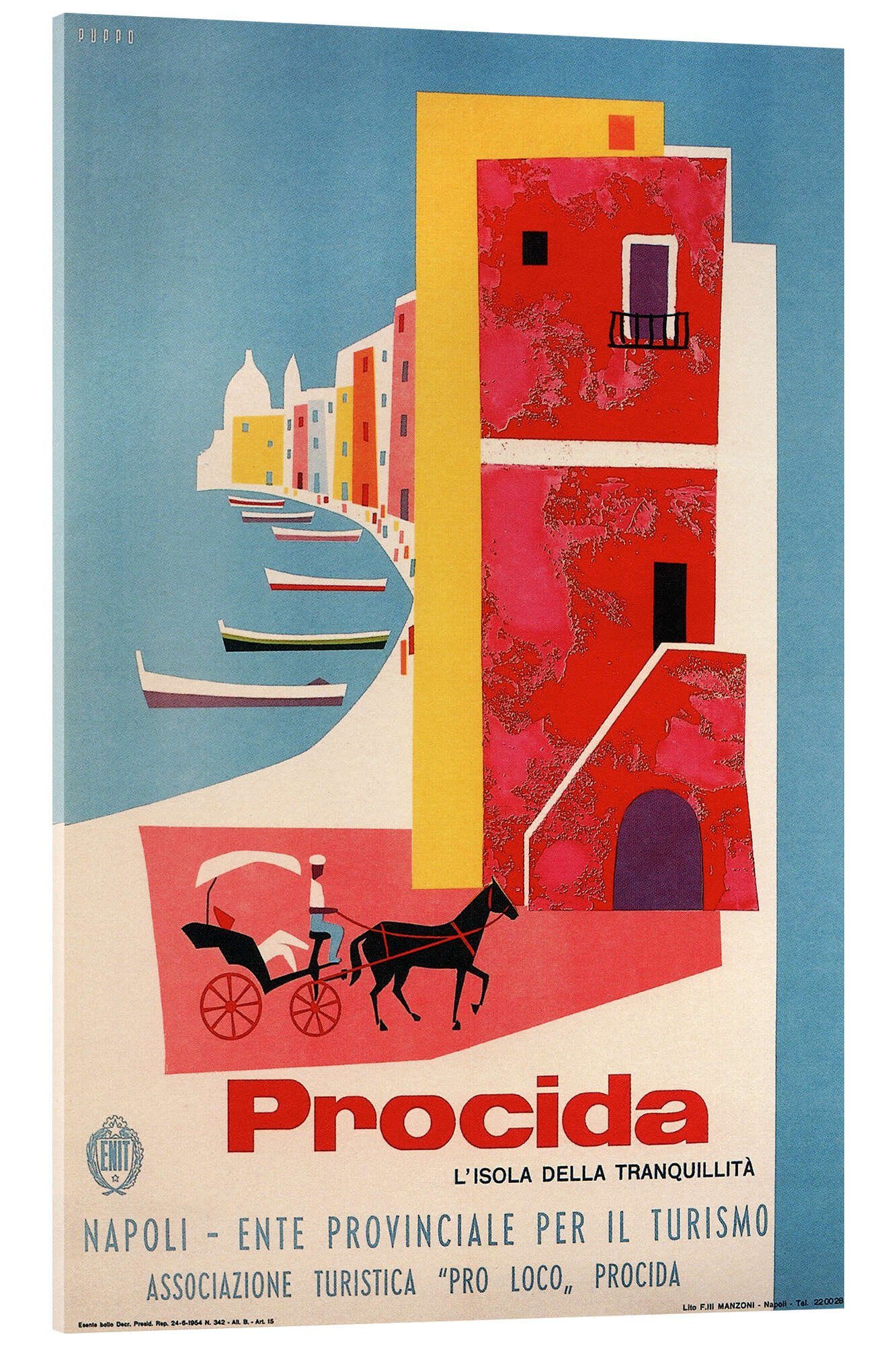 Acrylglasbild Vintage Travel Collection