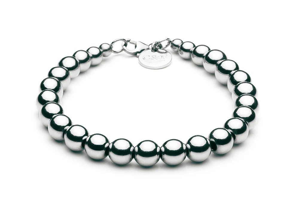 CLASSYANDFABULOUS Jewelry Armband Kugelarmband 8mm - 925 Sterling Silber