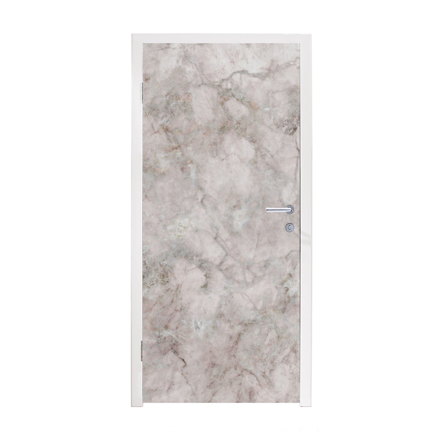 MuchoWow Türtapete Marmor - Muster - Chic, Matt, bedruckt, (1 St), Fototapete für Tür, Türaufkleber, 75x205 cm