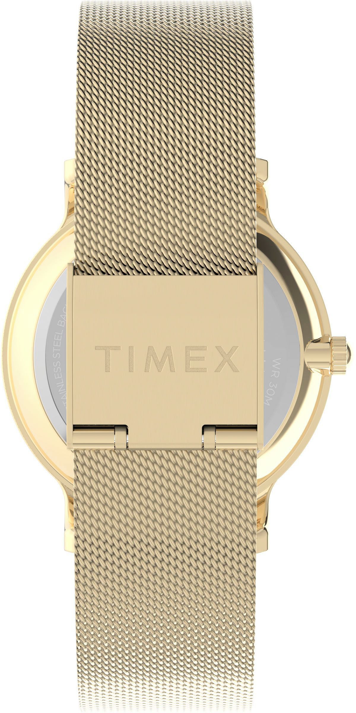 Timex Quarzuhr TRANSCEND TW2Y10300AJ, Armbanduhr, Damenuhr,Edelstahlarmband,analog