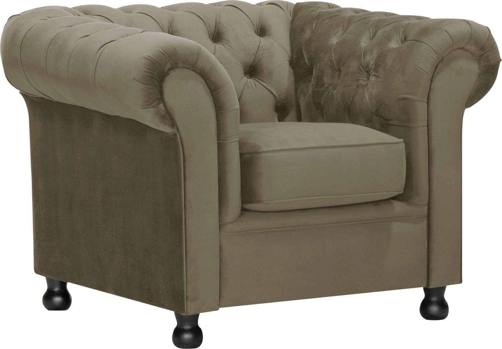 Home affaire Sessel Chesterfield Home, mit edler Knopfheftung und typischen Armlehnen