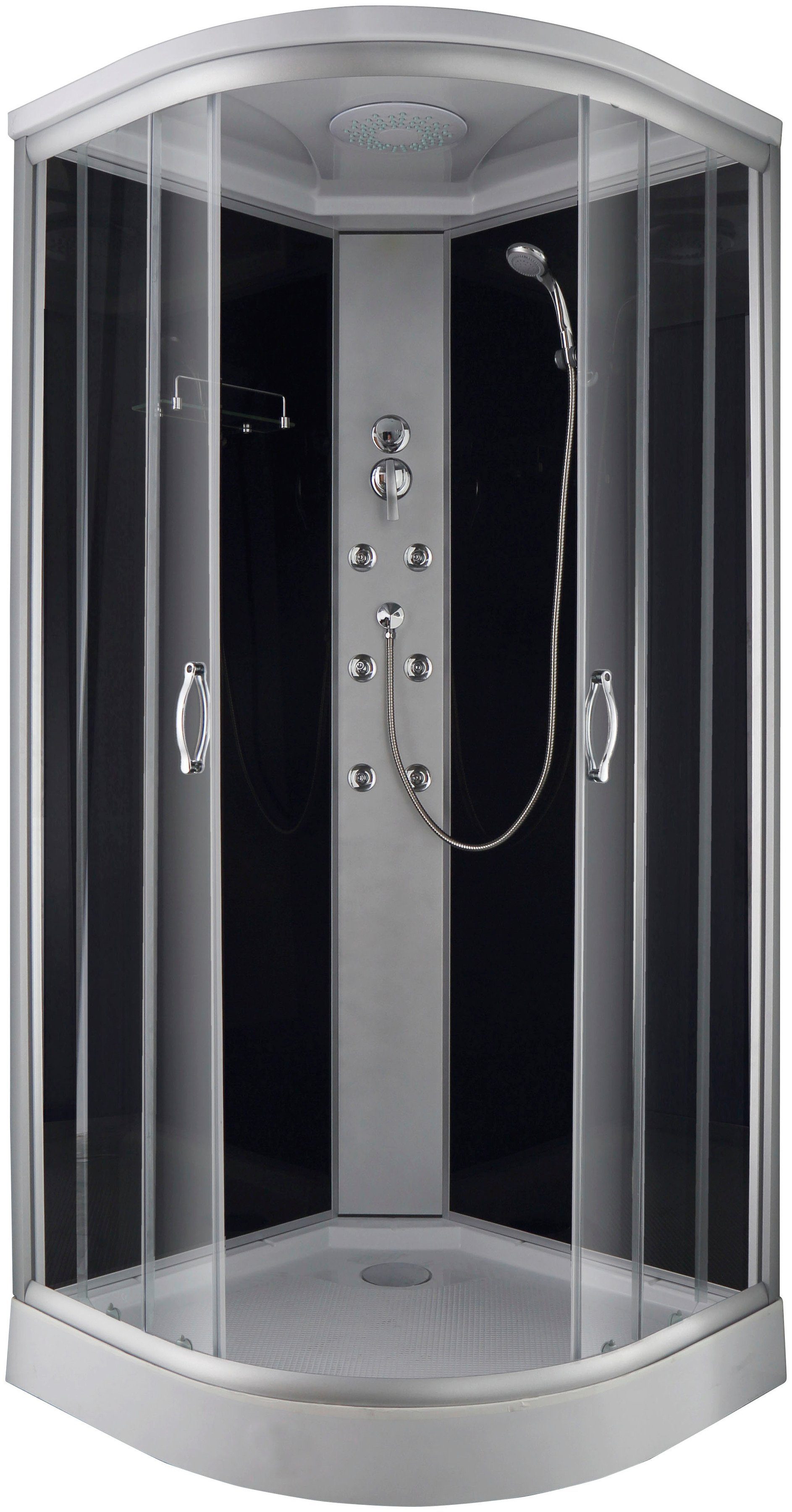 Sanotechnik Komplettdusche, BxT: 90x90 cm, Sicherheitsglas, 1-tlg., inkl. K günstig online kaufen