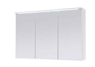 Aileenstore Spiegelschrank DUO Breite 100 cm, Schalter-/Steckdosenbox, LED-Beleuchtung